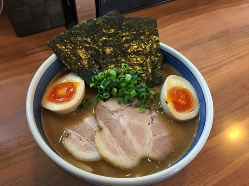 「濃厚和風特製中華そば（大盛り）」@浜屋 五反田店の写真