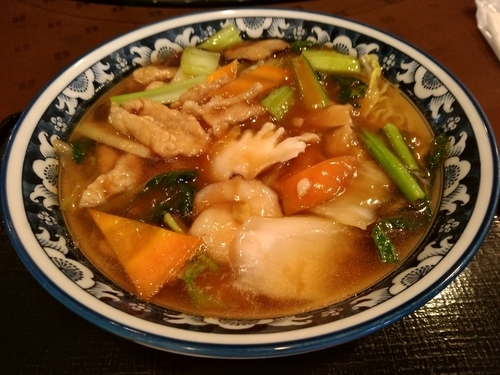 「五目あんかけそば(並盛・150g)800円」@中国レストラン 雪園の写真