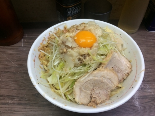 「小ラーメン汁なし」@ラーメン二郎 横浜関内店の写真