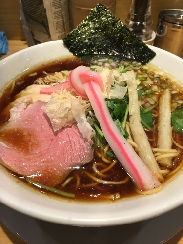「鶏SOBA」@Ginza Noodles むぎとオリーブの写真