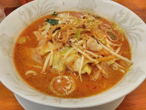 「四川野菜味噌ラーメン(太麺)」@ラーメン餃子 なか屋の写真