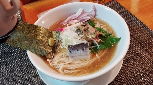 「冷製煮干 鰺のなめろうそば（限定）」@寛～くつろぎ～の写真