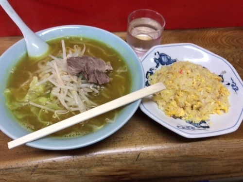 「カレーラーメンセット【680円】」@どさん子大将の写真