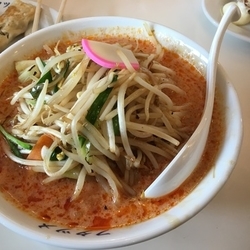 辛いたんめん、普通のたんめん、餃子、からあげ