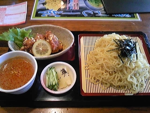 「冷しつけ麺「匠」　ゴマ味　たまご麺」@つけ麺ゆきむら 吉衛門の写真