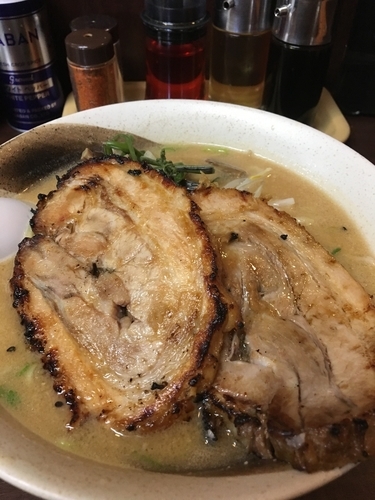 「信州味噌 チャーシュー2枚」@味噌屋 門左衛門の写真