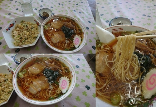 「『支那そばと半チャーハン(￥900)』」@食堂 見晴亭の写真