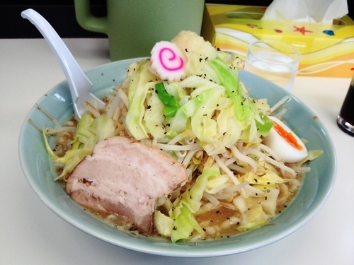 「ごじ野菜麺（700円）+大盛（100円）→500円（クーポン使用」@大勝軒満帆 籠原店の写真