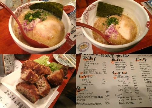 「【4月28日限定】ごま豆乳白湯（醤油・塩　ハーフ）各450円」@麺処 あす花の写真