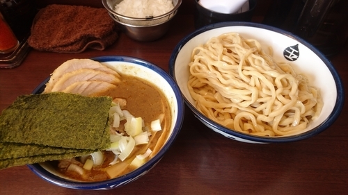 「インドのつけ麺(中)＋肉増し」@つけめん 玉 本店の写真