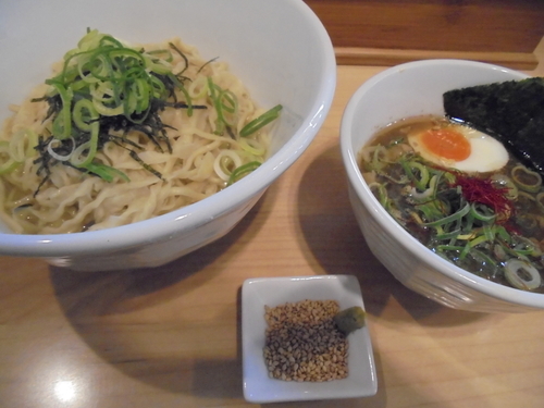 「【限定】煮干生姜水 煮干つけ麺　８５０円」@麺屋Mの写真