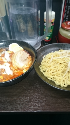 「冷やし五目麻婆麺＋チャーシュー」@元祖旨辛系タンメン 荒木屋の写真