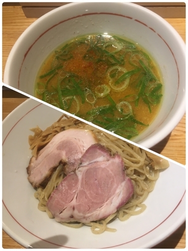 「（限定）名古屋コーチンの焼き味噌つけそば～店舗ver～」@地球の中華そばの写真