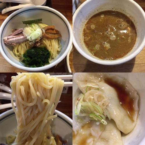 「つけめん ¥750 & 水豚餃子 ¥330」@こうかいぼうの写真