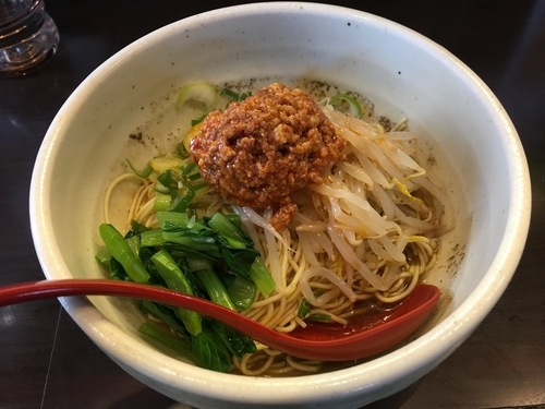 「汁なし坦々麺」@めだかTANTANの写真