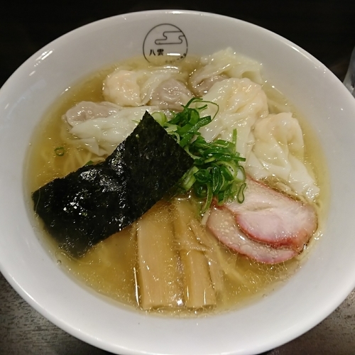 「白だし 特製ワンタン麺 1000えん」@八雲の写真