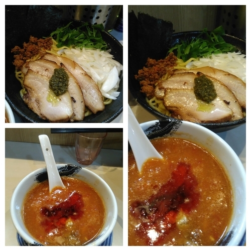 「【限定】辛熱ガーリックトマトチーズつけ麺大盛り」@麺屋 扇 SENの写真