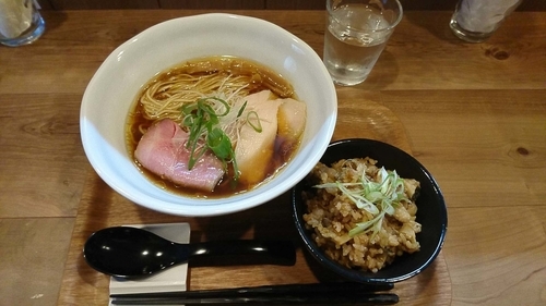 「チャーシュー２種ラーメン+炊き込みご飯(￥880+280)」@ラーメン 健やかの写真