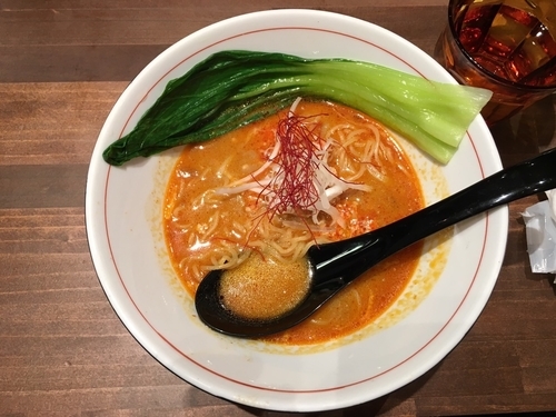 「カレー担々麺」@四条富小路 麺屋虎杖 有楽町の写真