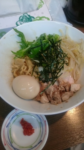 「まぜそば (賄い特注)  ８００円」@麺や 流れ星の写真