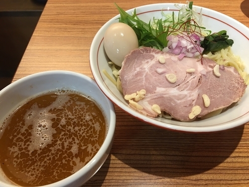 「つけそば 中盛り 海老塩880円 味玉120円」@niboの写真