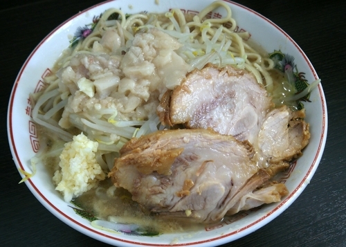 「小ラーメン　ニンニクアブラ　700円」@ラーメン二郎 川越店の写真