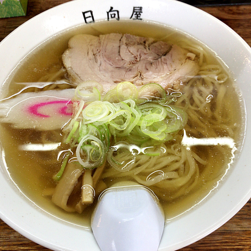 「ラーメン　600円」@青竹手打ちラーメン 日向屋の写真