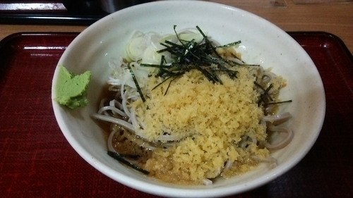 「冷したぬきそば 420円」@あずみの写真