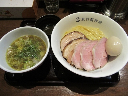 「つけ麺　醤油（８００円）＋チャーシュー＋味玉」@中華そば 飯村製作所の写真