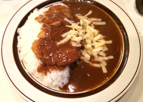 「カツカレー＋チーズ　500＋100円」@カレー専門店 クラウンエース 上野店の写真