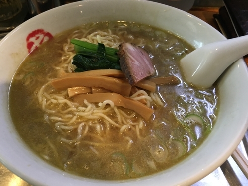 「中華そば 中 800円」@中華そば まるきの写真