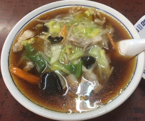 「サンマーメン＋半チャーハン（￥580＋￥300）」@柳華の写真