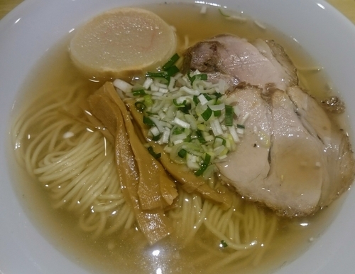 「塩らーめん ＋タケノコご飯（２００円）」@函館塩ラーメン 五稜郭の写真
