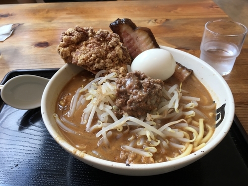 「がっつり肉味噌極濃厚 味噌麺」@丹行味素 北新横浜本店の写真