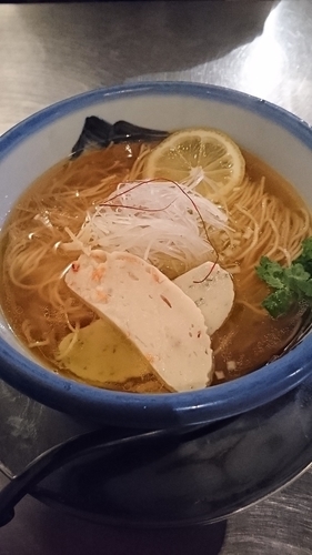 「あら炊きラーメン&おかかご飯」@ZUND-BARの写真