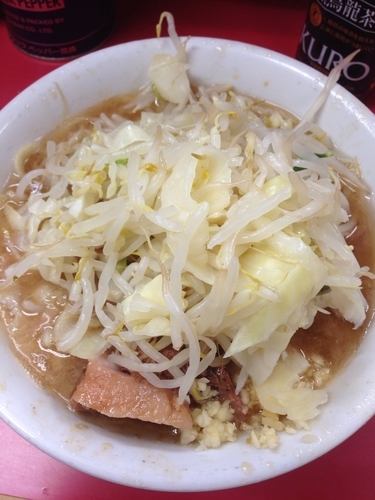 「小ラーメン（ヤサイ、ニンニク）」@ラーメン二郎 環七一之江店の写真