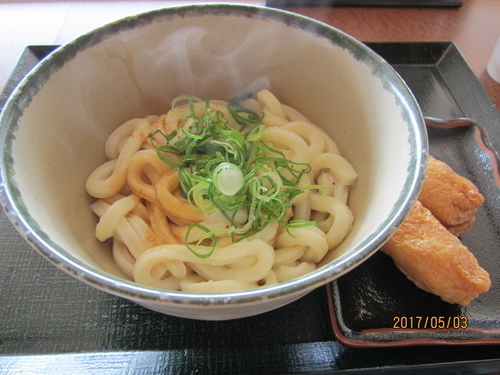 「伊勢うどんセット５８０円」@伊勢湾岸自動車道 湾岸長島下りPAの写真