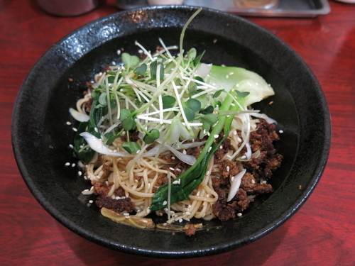 「汁なし担々麺：580円」@四川屋台の写真