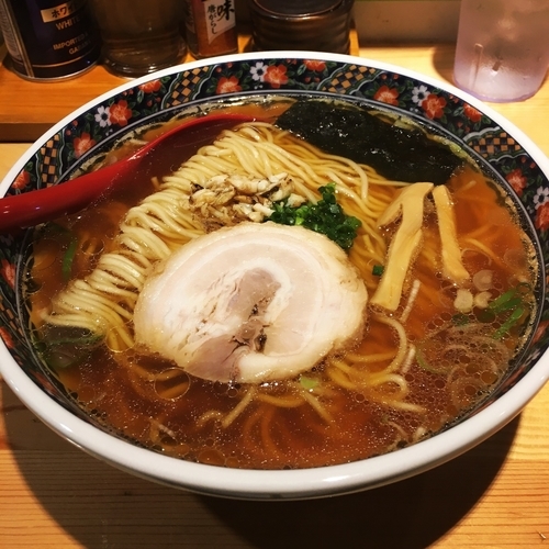 「鮮魚醤油らーめん」@鮮魚麺 海里の写真