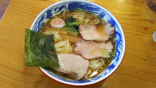 「ワンタンメン」@白河手打中華 賀乃屋の写真