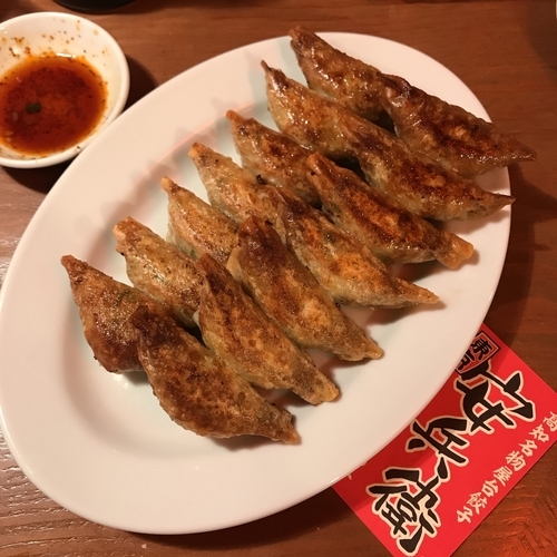 「高知名物屋台餃子　焼餃子　にんにく有」@えびすの安兵衛の写真