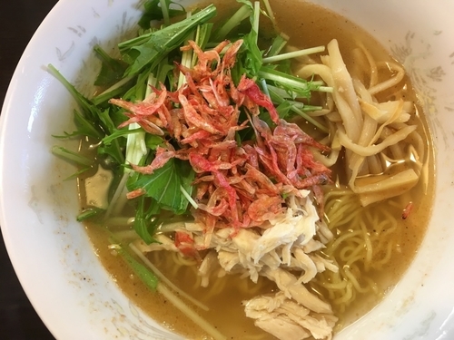 「【限定】エビ塩ラーメン 700円」@らーめん 竜屋の写真