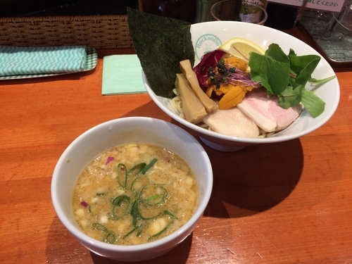 「雲丹白湯つけ蕎麦（限定）」@麺屋 六感堂 Rock'anDoの写真