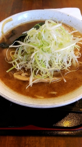 「中華そば(大盛り) ネギ 味玉」@くりの木 加須店の写真