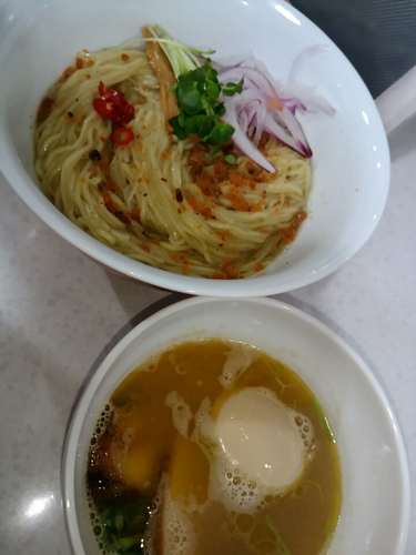 「【春のオキザキつけ麺祭り】第三弾タレOFFつけ麺950円」@ラーメン星印の写真