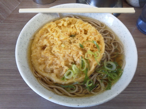 「天ぷらそば 320円」@都そば 四条店の写真
