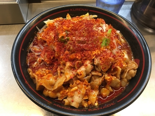 「鬼紅らーめん」@麺創研 紅 国分寺の写真