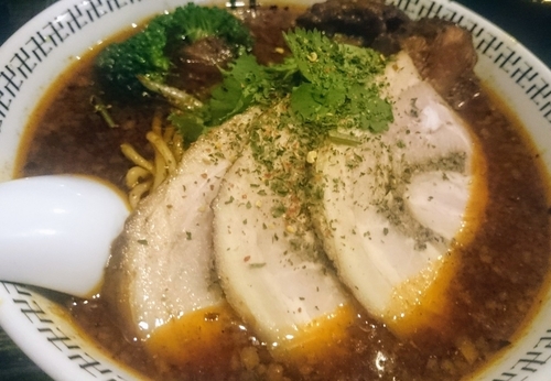 「スパイス・ラー麺＋スパイス＋パクチー＋小ライス」@スパイス・ラー麺 卍力の写真