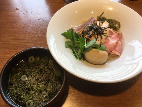 「川越醤油つけそば 鶏ver 850円 味玉 100円」@寿製麺よしかわ 川越店の写真