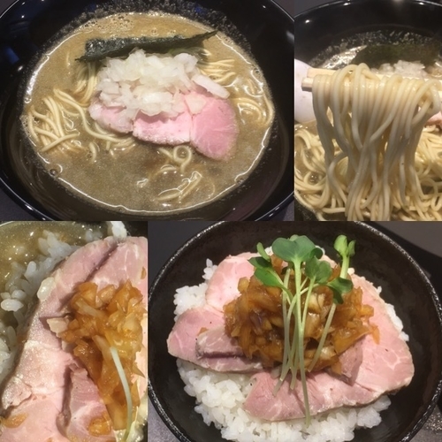 「GW限定 極煮干そばGW(醤油)+肉飯」@煮干乱舞の写真